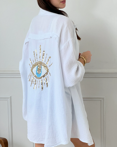 Robe-Chemise Œil de Santorin