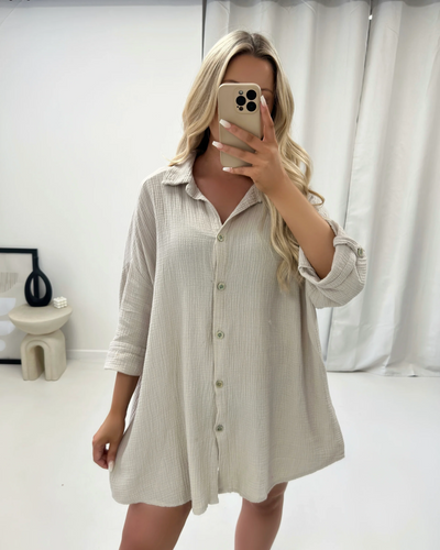 Robe-Chemise Œil de Santorin
