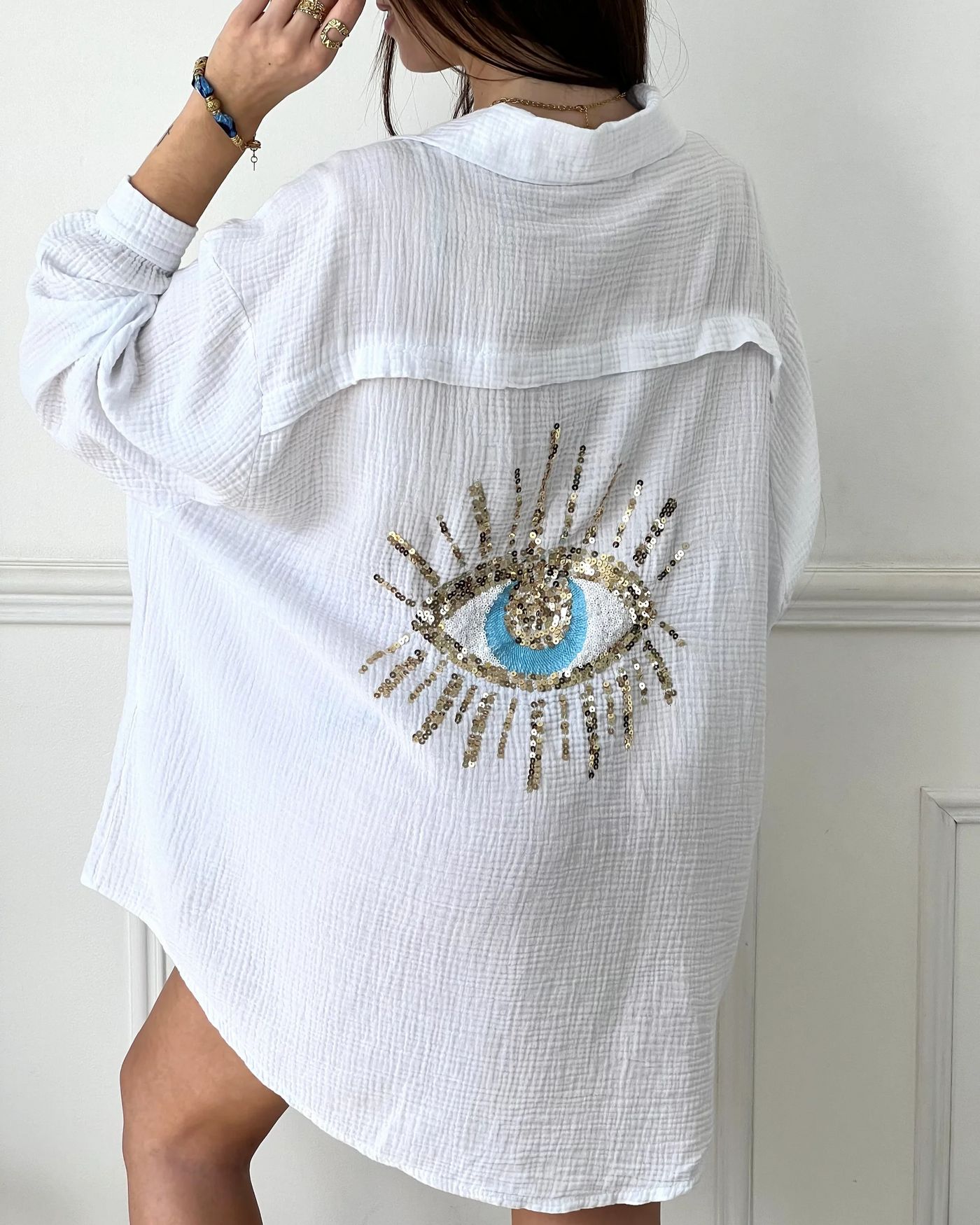 Robe-Chemise Œil de Santorin
